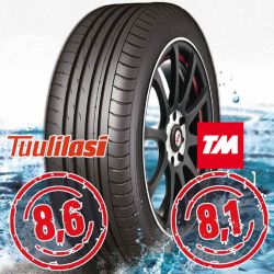 Sportnex AS-2+ TM- ja Tuulilasi-testimenestys Nopeusluokka 103Y 245/40-20 Y